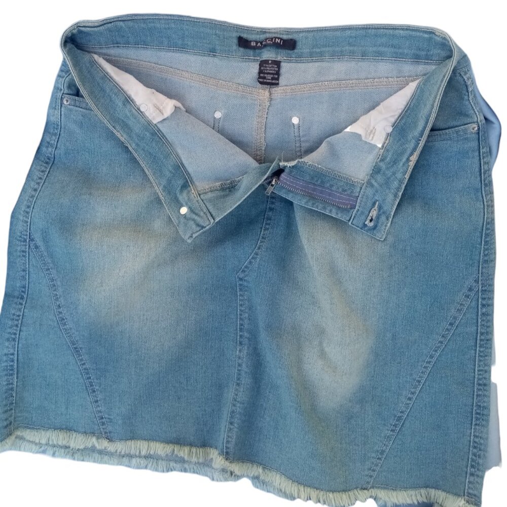 Baccini stretch denim skirt sz 8 - Picture 4 of 7